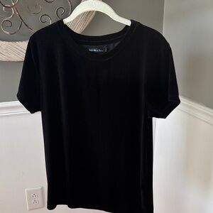 🖤 Abercrombie & Fitch Black Velvet Crewneck Tee - Small